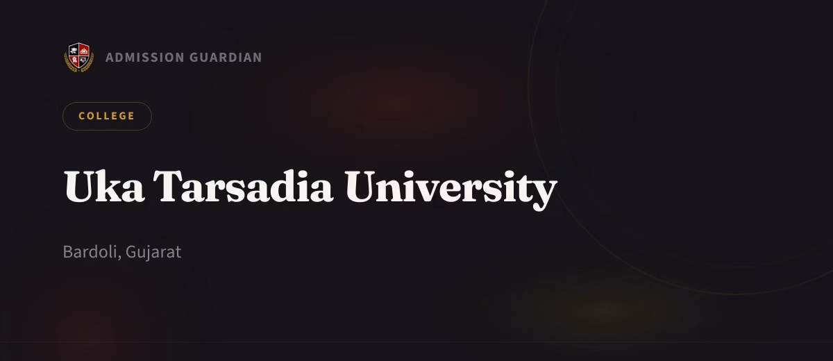 Uka Tarsadia University cover photo 1