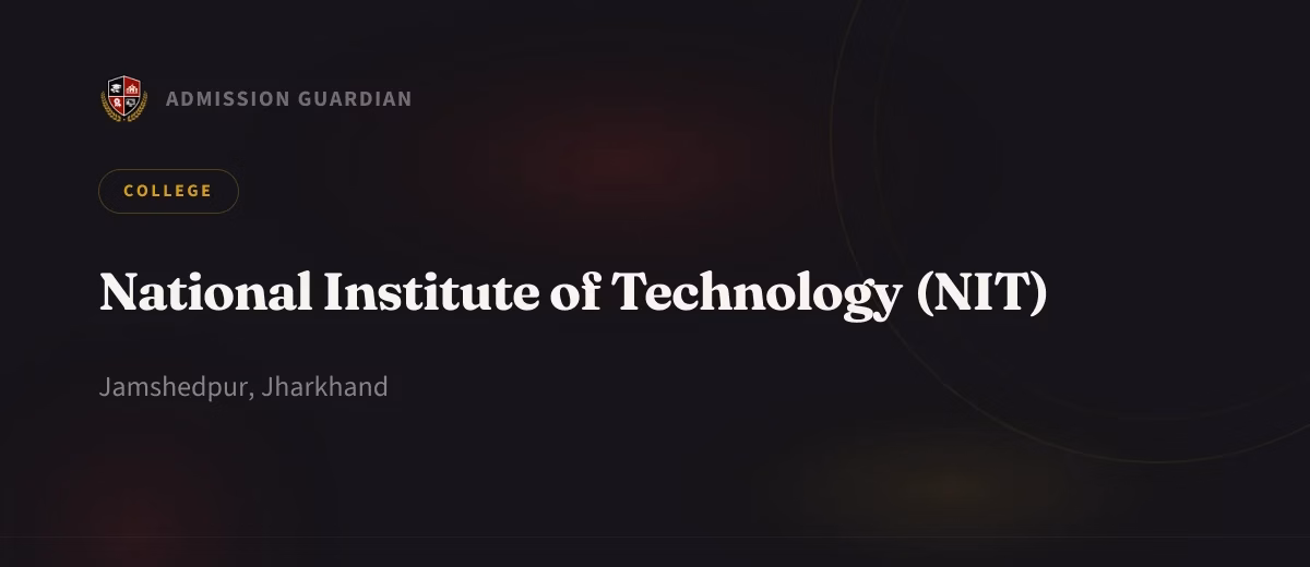 National Institute of Technology (NIT) cover photo 1