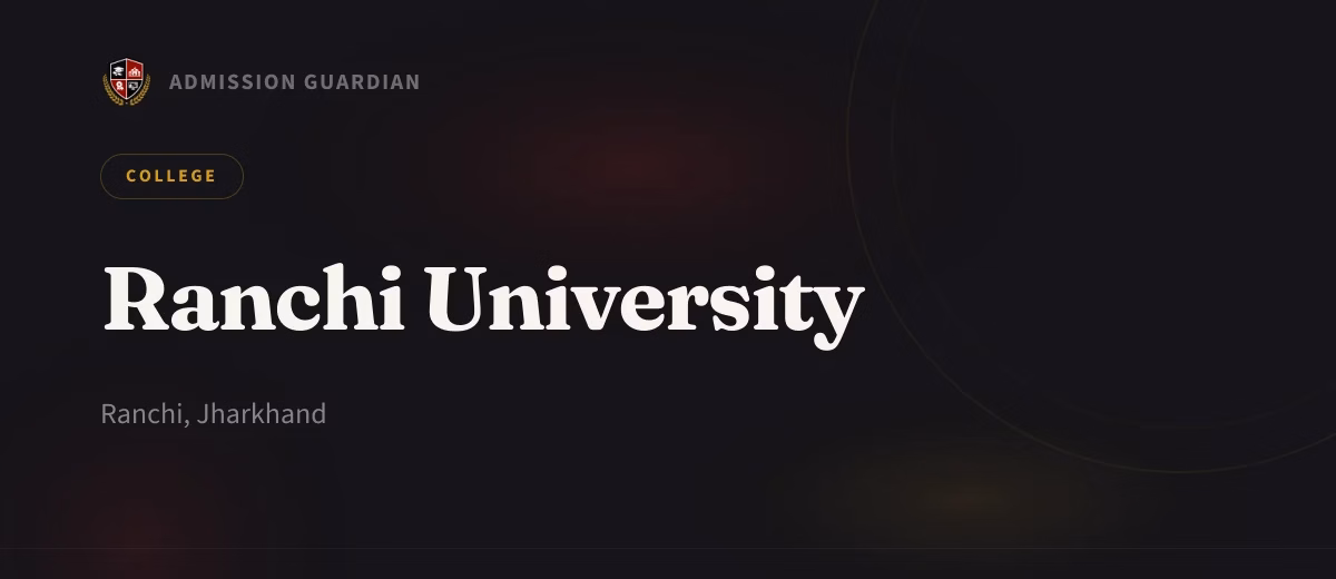 Ranchi University cover photo 1