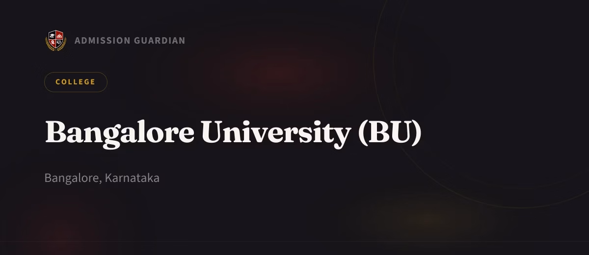 Bangalore University (BU) cover photo 1
