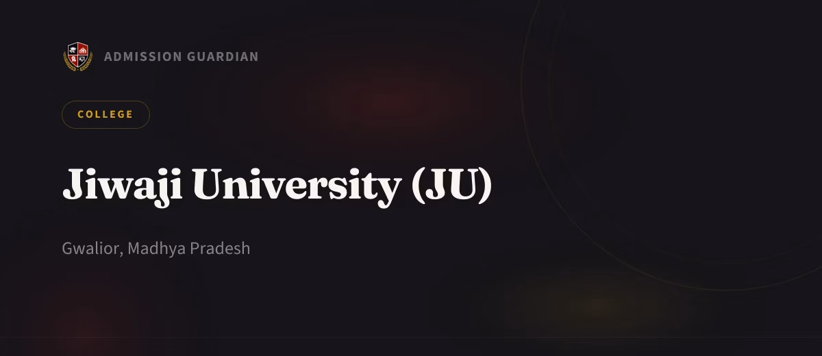 Jiwaji University (JU) cover photo 1
