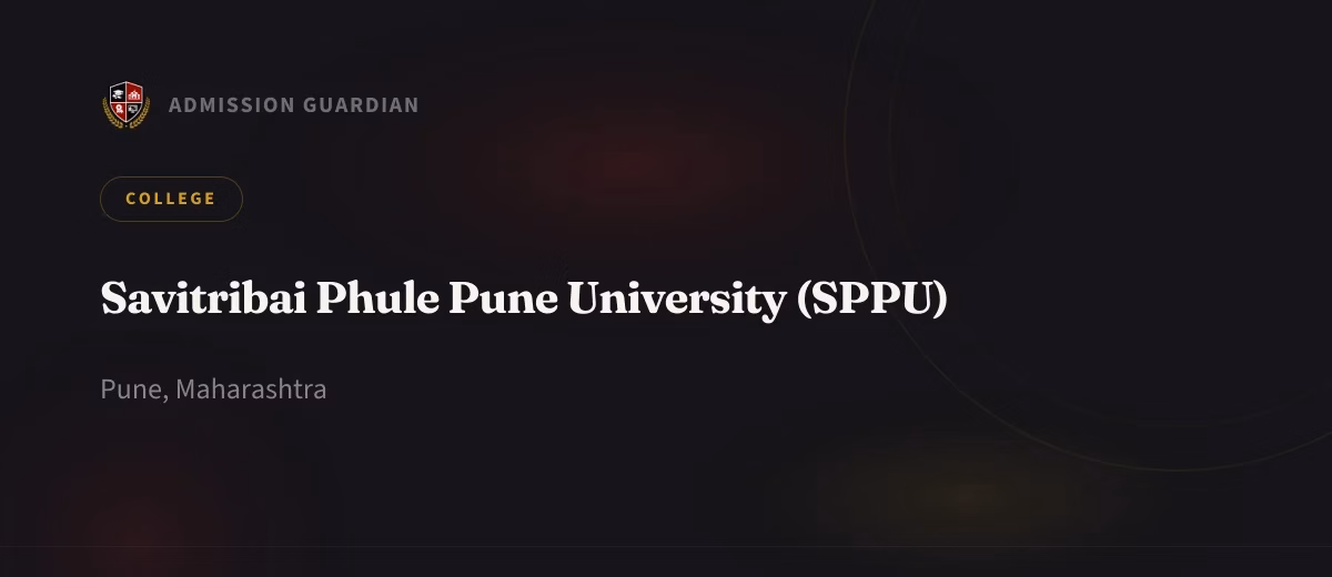 Savitribai Phule Pune University (SPPU) cover photo 1