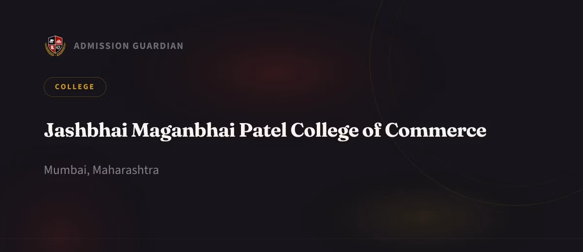 Jashbhai Maganbhai Patel College of Commerce cover photo 1