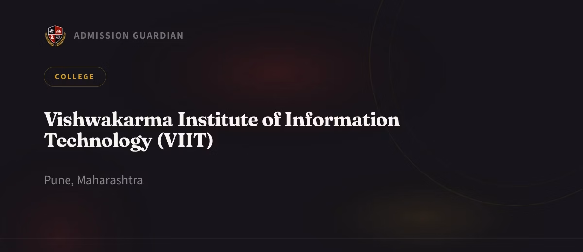 Vishwakarma Institute of Information Technology (VIIT) cover photo 1