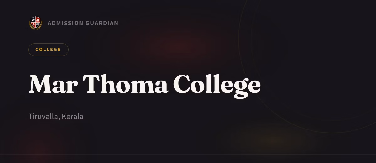 Mar Thoma College cover photo 1