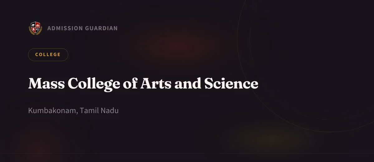 Mass College of Arts and Science cover photo 1