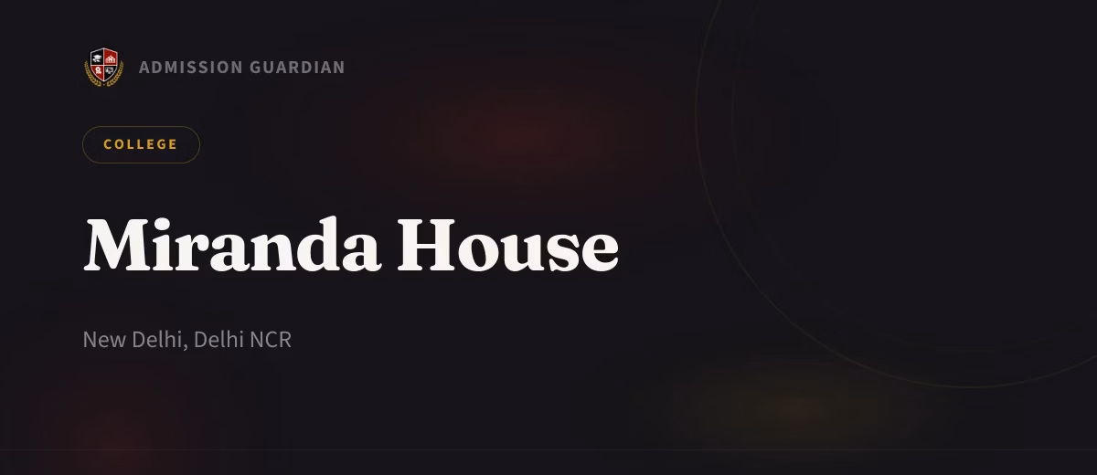 Miranda House cover photo 1