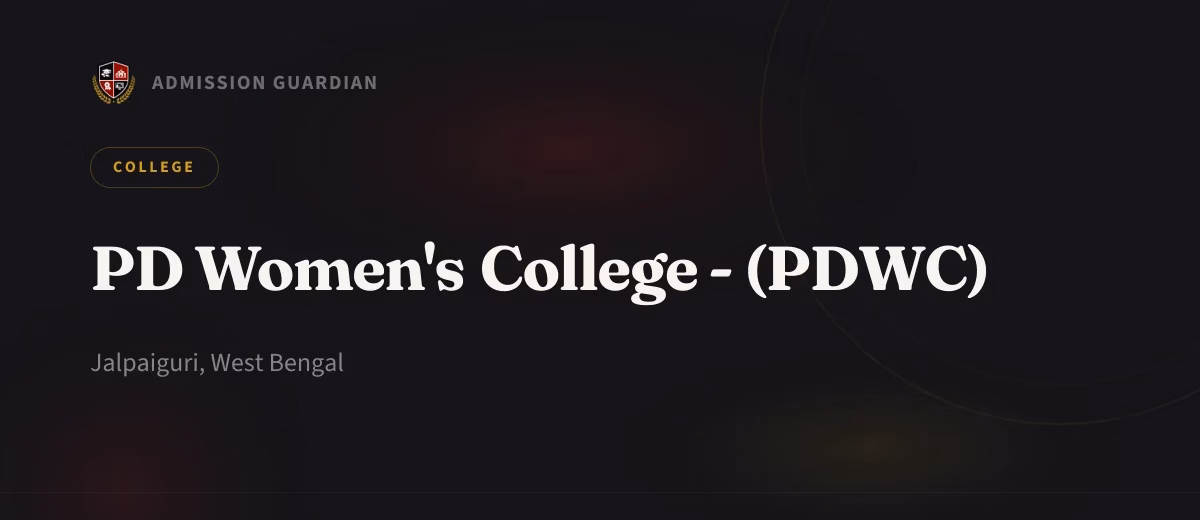 PD Women's College - (PDWC) cover photo 1