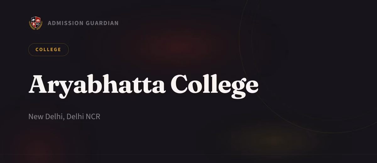 Aryabhatta College cover photo 1