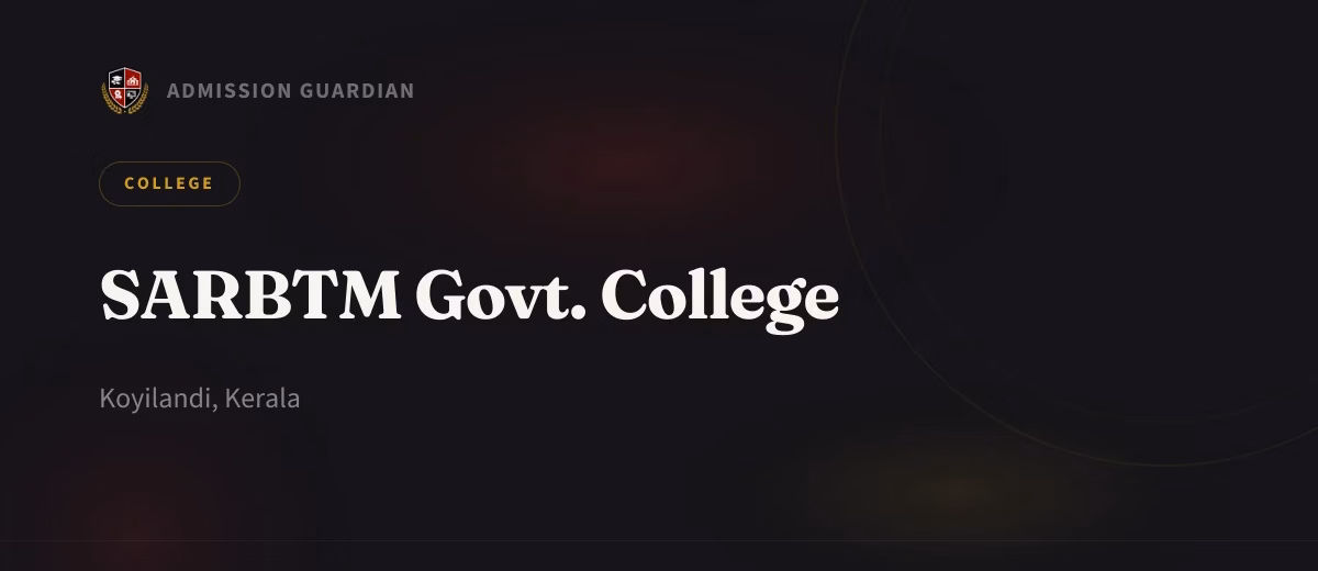 SARBTM Govt. College cover photo 1