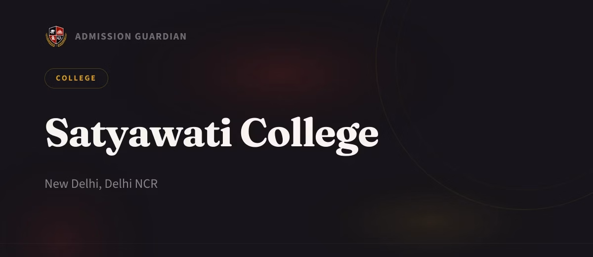 Satyawati College cover photo 1