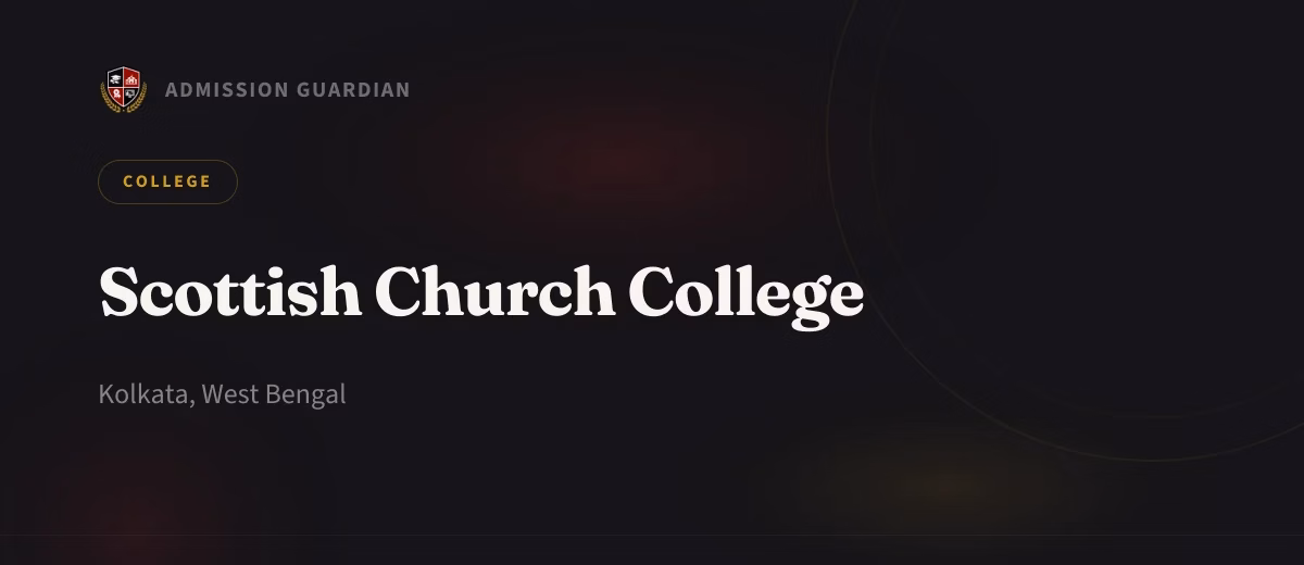 Scottish Church College cover photo 1