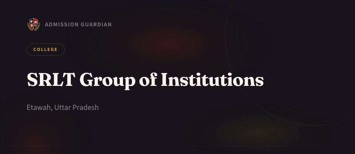 SRLT Group of Institutions cover photo 1