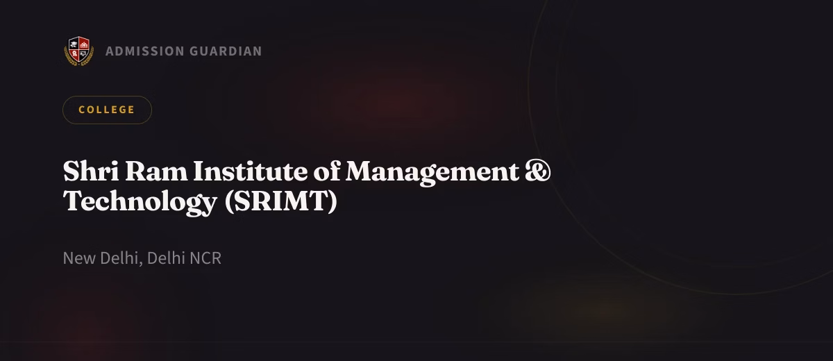 Shri Ram Institute of Management & Technology (SRIMT) cover photo 1