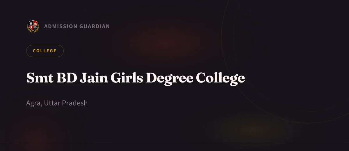 Smt BD Jain Girls Degree College cover photo 1