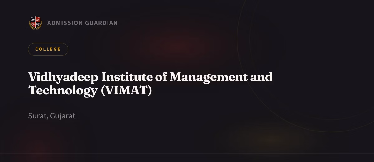 Vidhyadeep Institute of Management and Technology (VIMAT) cover photo 1
