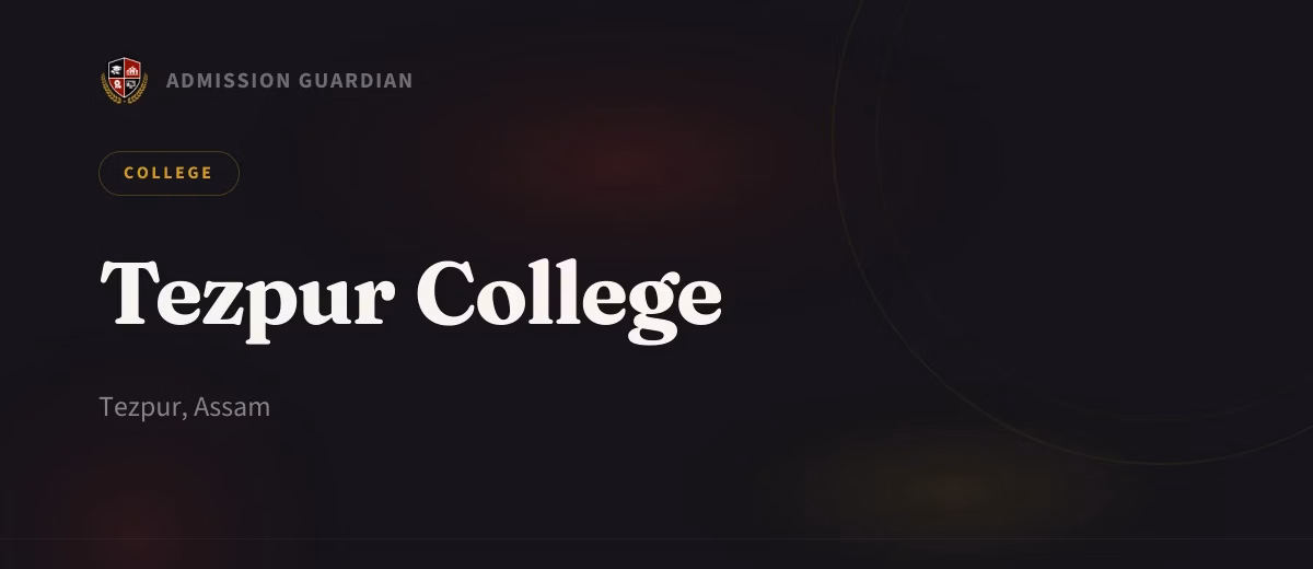 Tezpur College cover photo 1