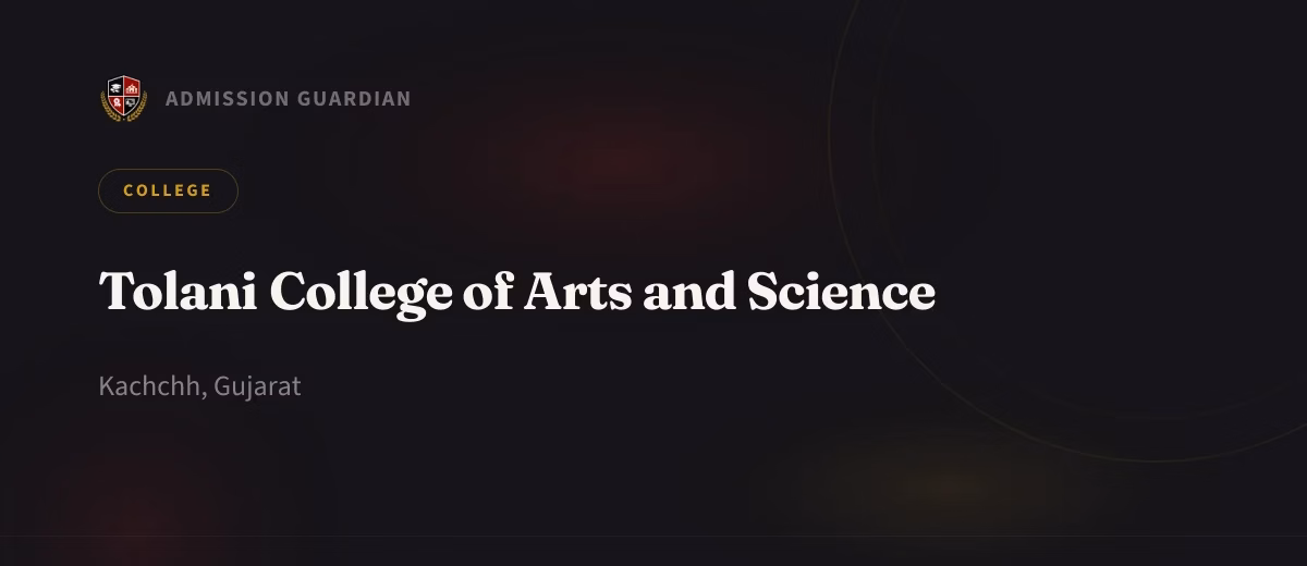 Tolani College of Arts and Science cover photo 1
