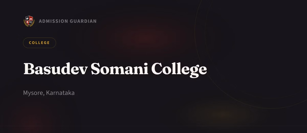 Basudev Somani College cover photo 1
