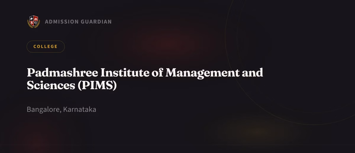 Padmashree Institute of Management and Sciences (PIMS) cover photo 1