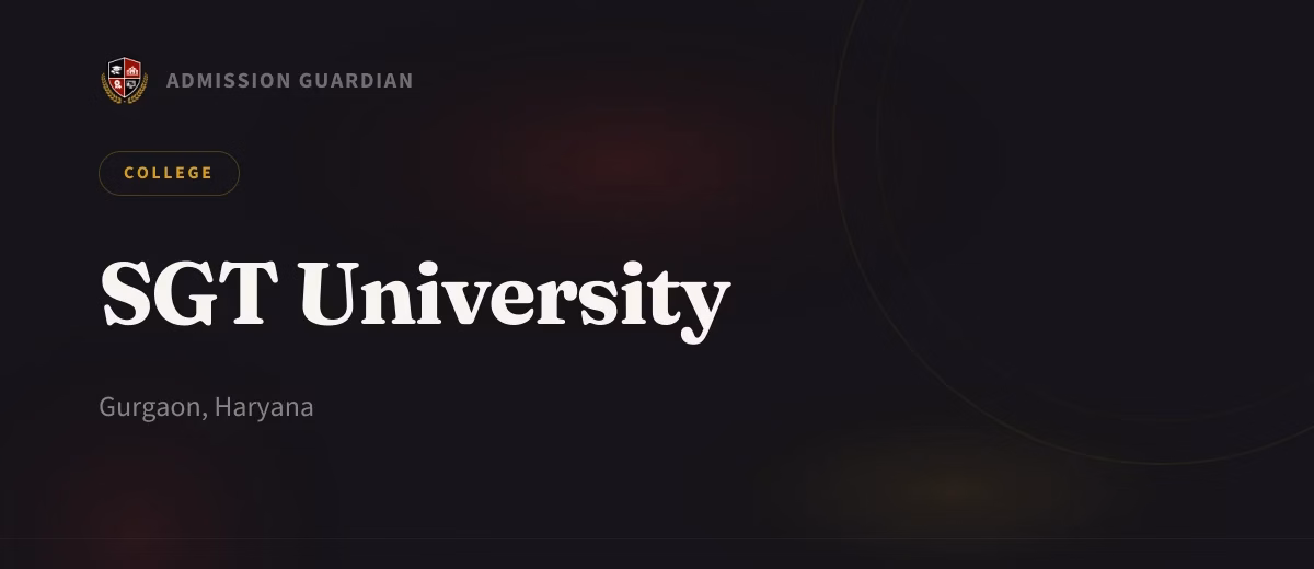 SGT University cover photo 1