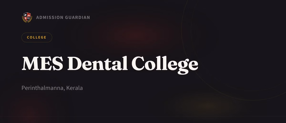 MES Dental College cover photo 1