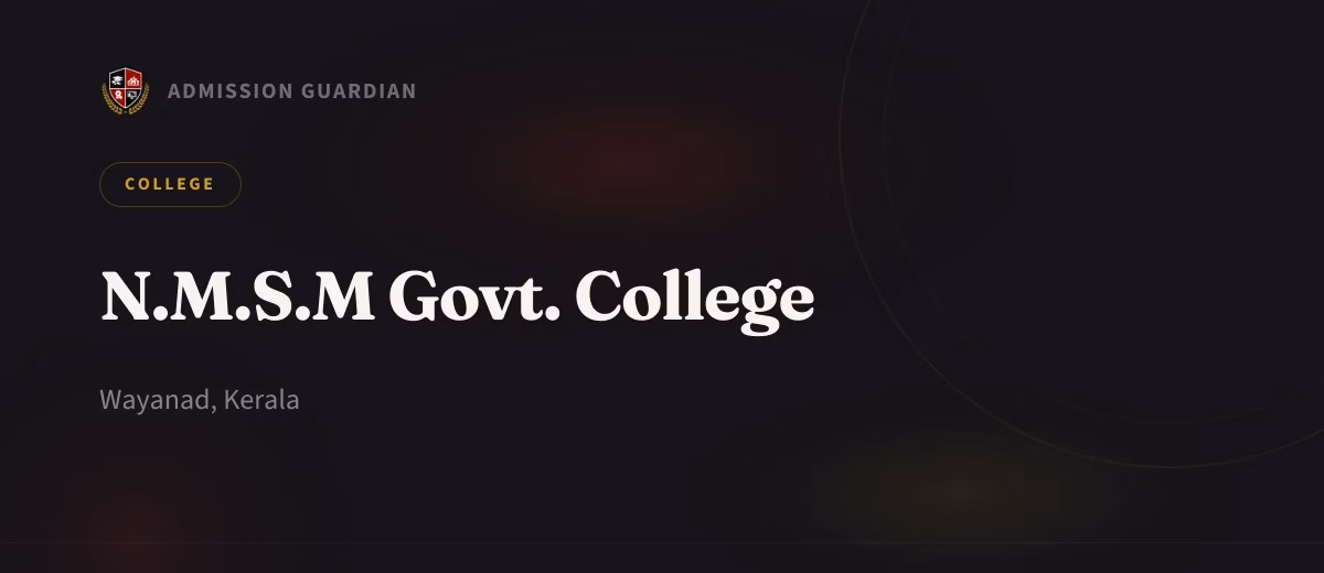 N.M.S.M Govt. College cover photo 1