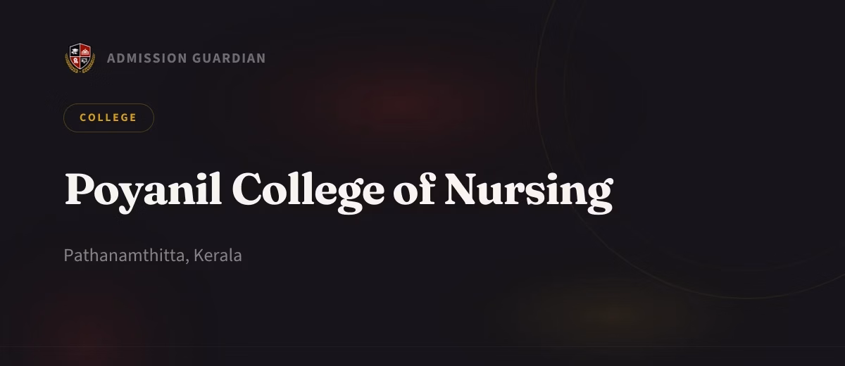 Poyanil College of Nursing cover photo 1