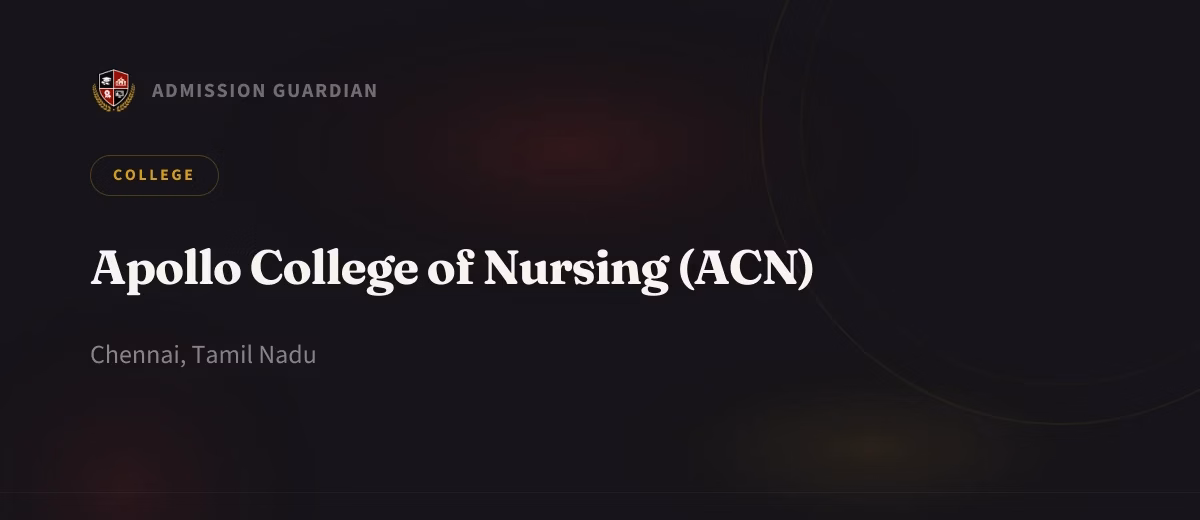 Apollo College of Nursing (ACN) cover photo 1
