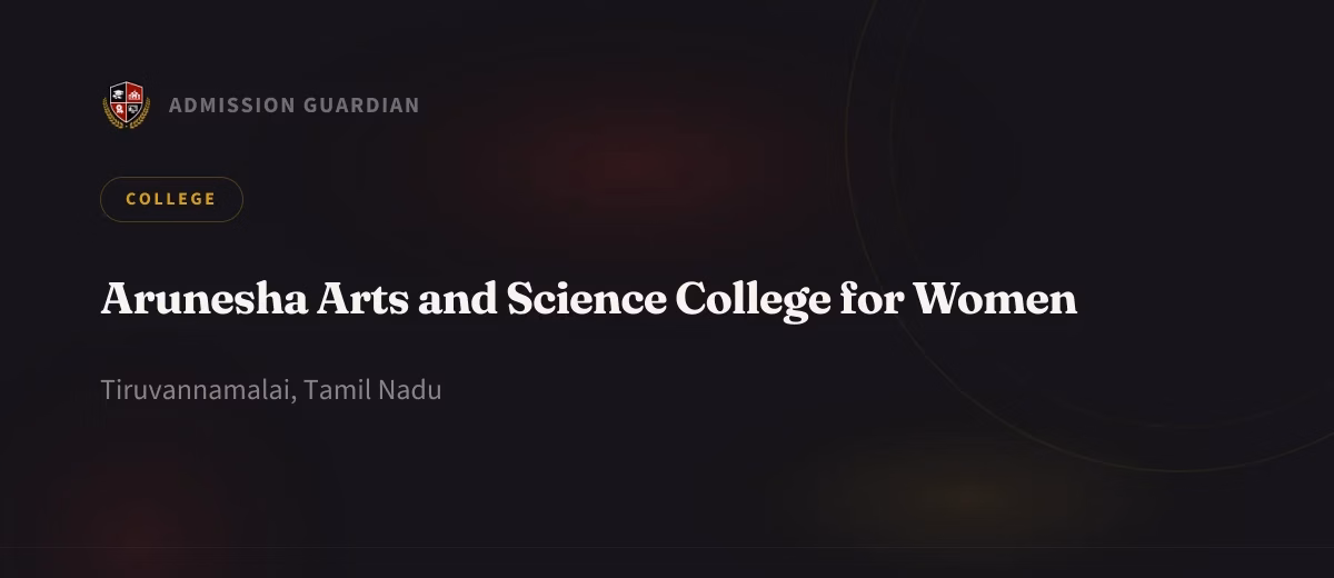 Arunesha Arts and Science College for Women cover photo 1