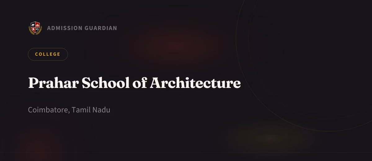 Prahar School of Architecture cover photo 1