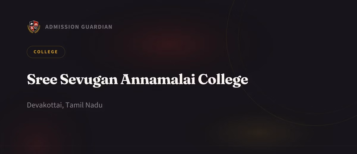 Sree Sevugan Annamalai College cover photo 1