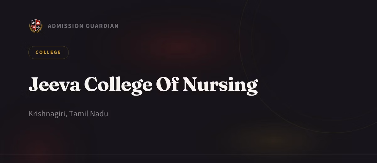 Jeeva College Of Nursing cover photo 1