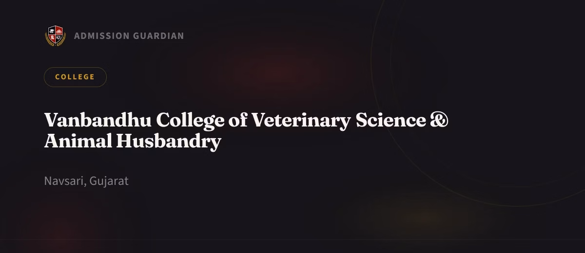 Vanbandhu College of Veterinary Science & Animal Husbandry cover photo 1