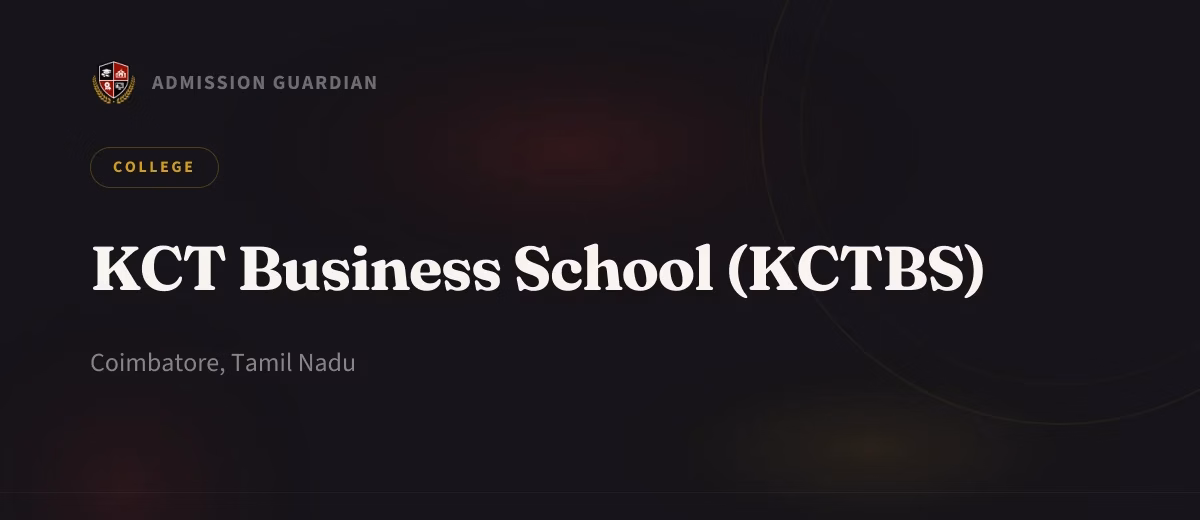 KCT Business School (KCTBS) cover photo 1