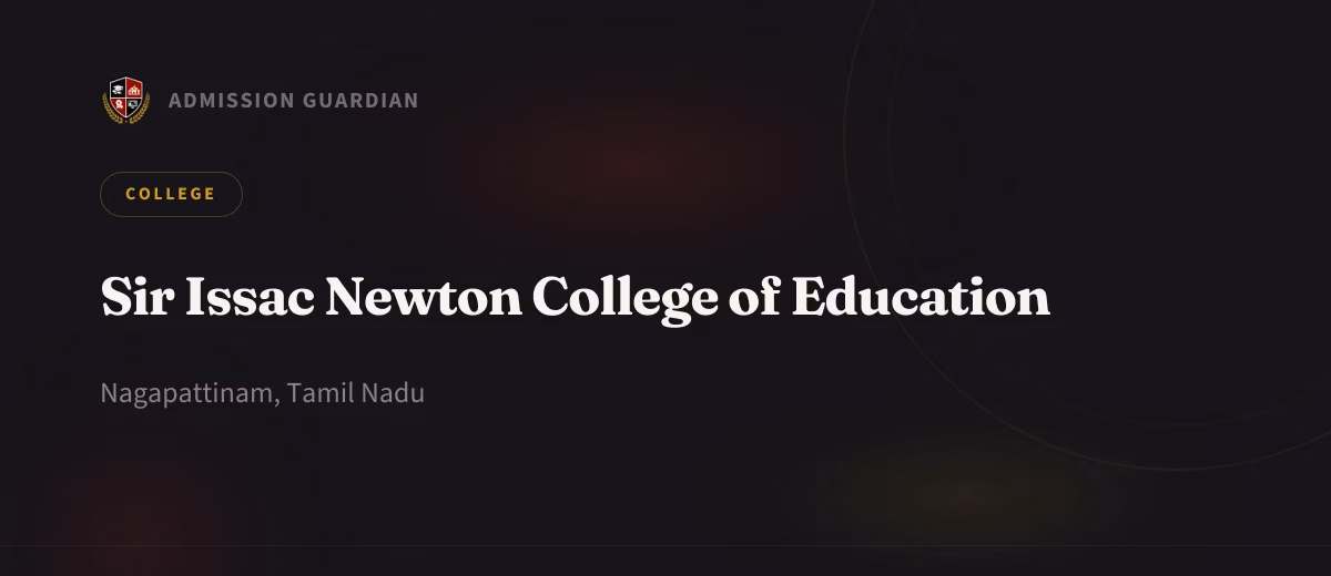 Sir Issac Newton College of Education cover photo 1
