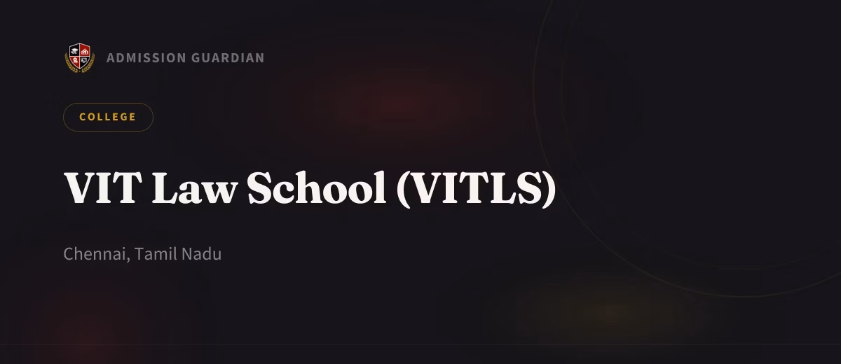 VIT Law School (VITLS) cover photo 1