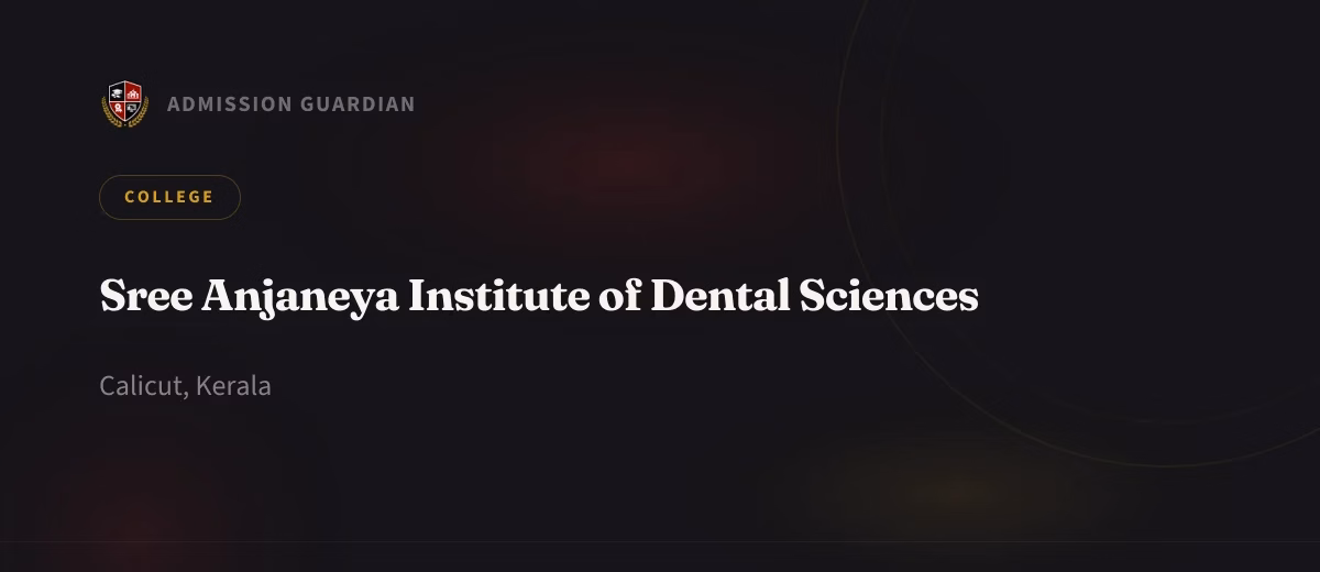 Sree Anjaneya Institute of Dental Sciences cover photo 1