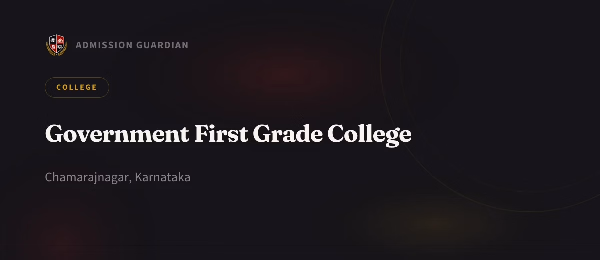 Government First Grade College cover photo 1