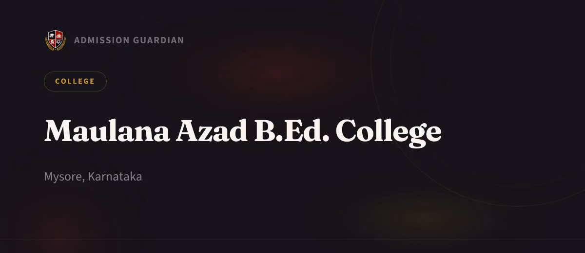 Maulana Azad B.Ed. College cover photo 1