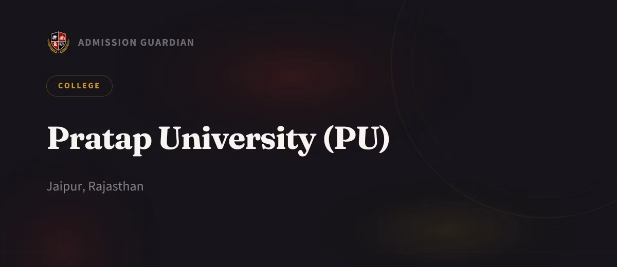 Pratap University (PU) cover photo 1