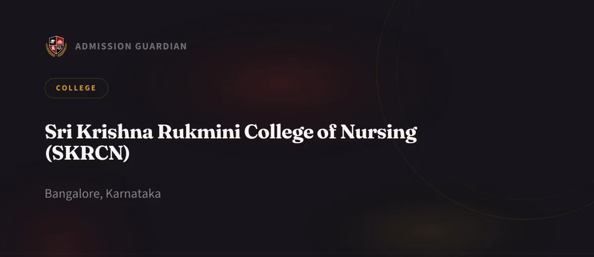 Sri Krishna Rukmini College of Nursing (SKRCN) cover photo 1