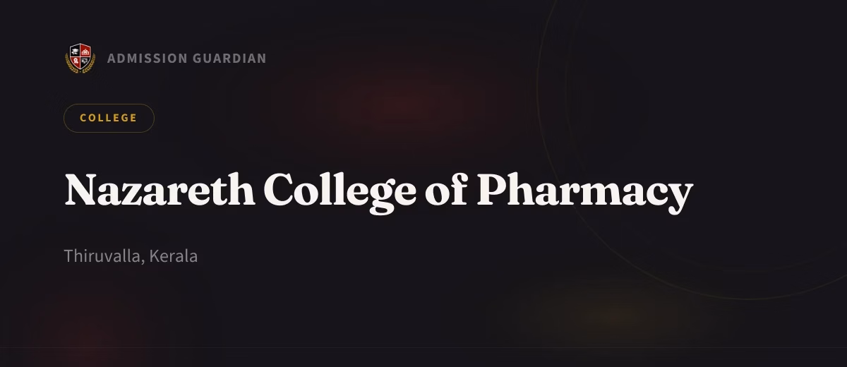 Nazareth College of Pharmacy cover photo 1