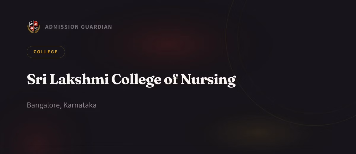 Sri Lakshmi College of Nursing cover photo 1