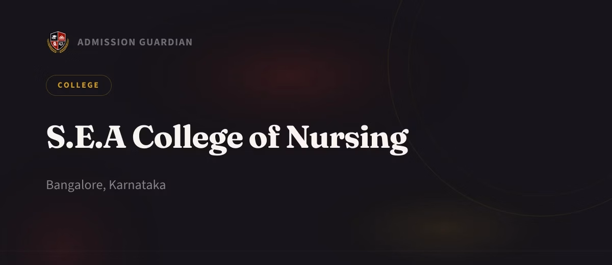 S.E.A College of Nursing cover photo 1