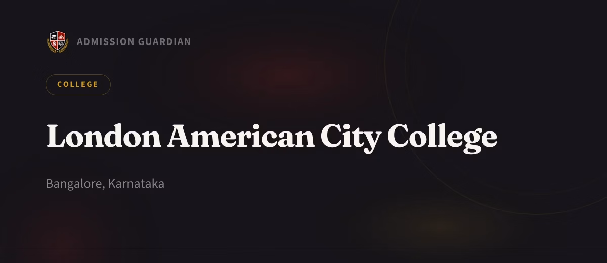 London American City College cover photo 1
