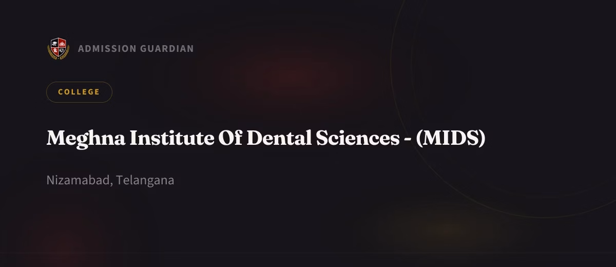 Meghna Institute Of Dental Sciences - (MIDS) cover photo 1