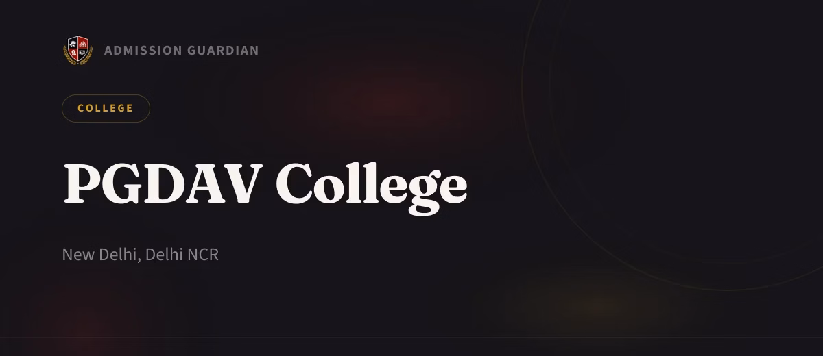 PGDAV College cover photo 1
