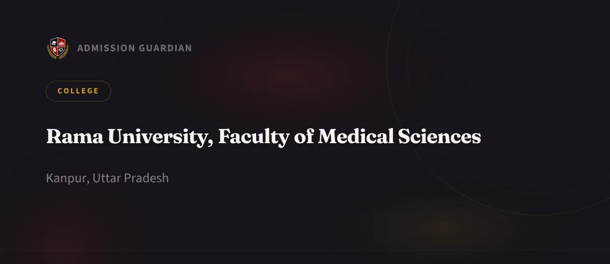 Rama University, Faculty of Medical Sciences cover photo 1