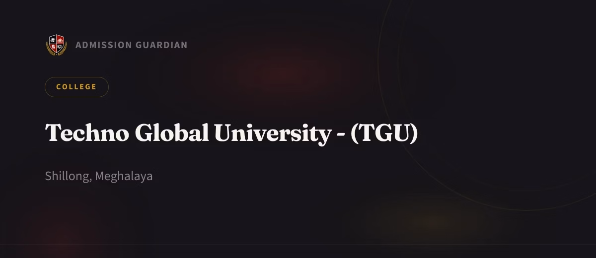 Techno Global University - (TGU) cover photo 1